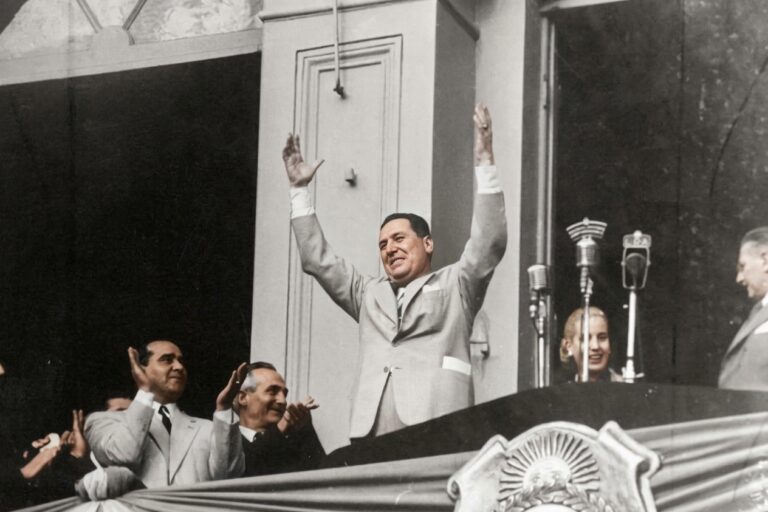 17 de octubre de 1945 Perón desde el balcón